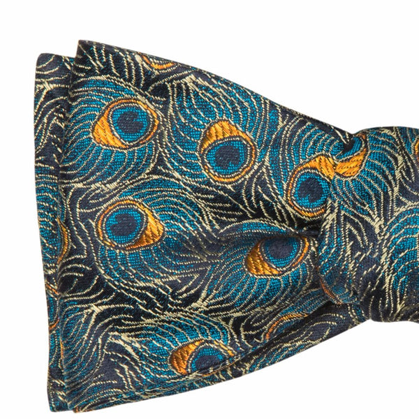 Peacock Bird's Bow Tie - OoOtie Bowties - One-of-a-Kind Creative Bow Ties 