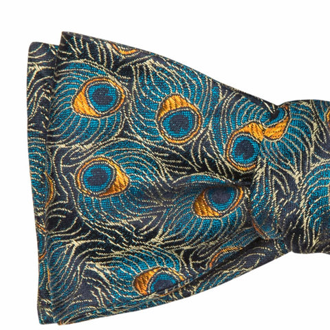 Peacock Bird's Bow Tie - OoOtie Bowties - One-of-a-Kind Creative Bow Ties 