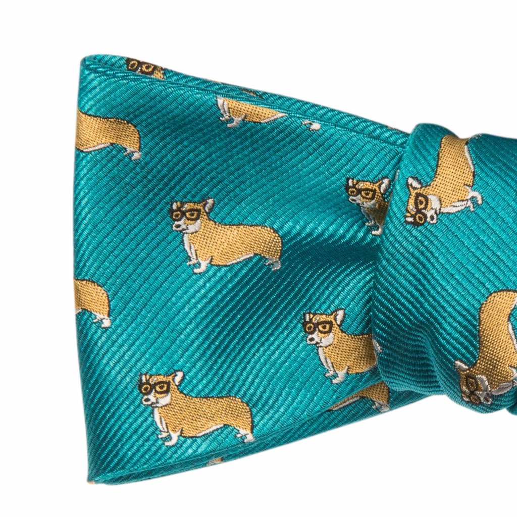 Corgi With Glasses Bow Tie - OoOtie Bowties - One-of-a-Kind Creative Bow Ties 