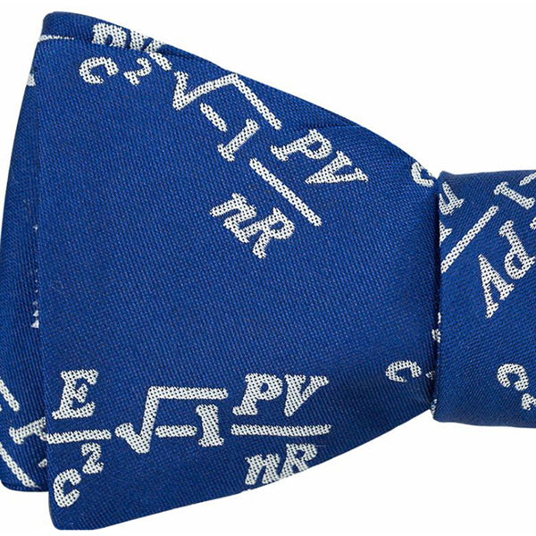 Math Equation Blue Bow Tie - OoOtie Bowties - One-of-a-Kind Creative Bow Ties 