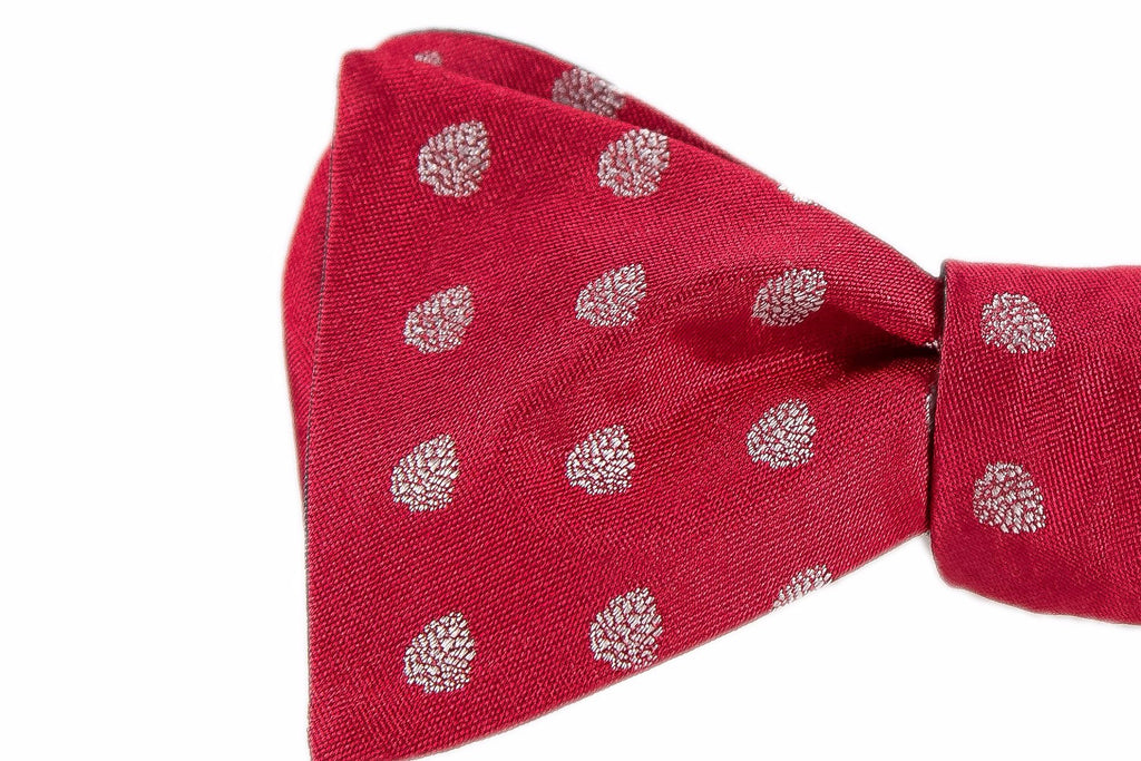 Pine Cone Holiday Bow Tie - Child Pre-Tied - OoOtie Bowties - One-of-a-Kind Creative Bow Ties 