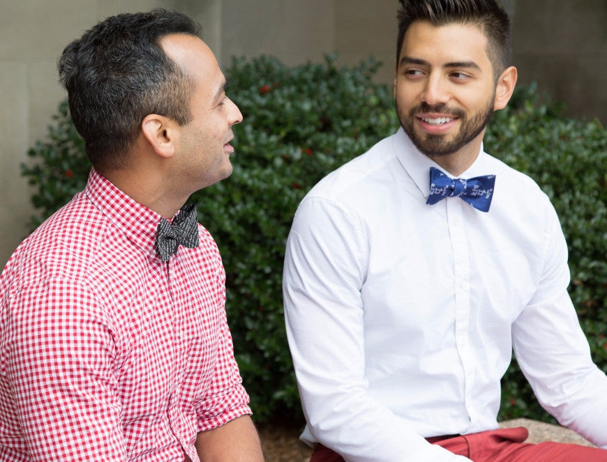 Math Equation Blue Bow Tie - OoOtie Bowties - One-of-a-Kind Creative Bow Ties 