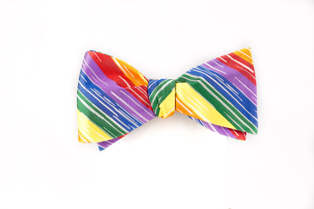 Pride Flag Bow Tie - OoOtie Bowties - One-of-a-Kind Creative Bow Ties 