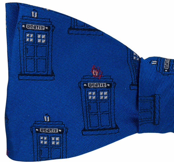 Tardis (Police Booth) Bow Tie - OoOtie Bowties - One-of-a-Kind Creative Bow Ties 
