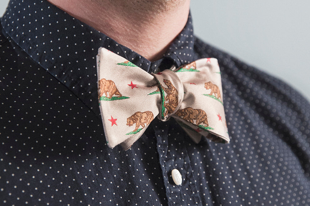 California State Flag Bow Tie - OoOtie Bowties - One-of-a-Kind Creative Bow Ties 