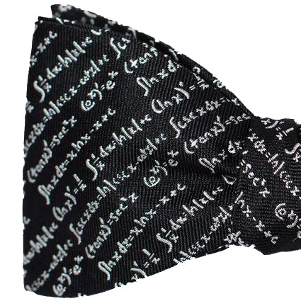 Chalkboard Math Proofs Bow Tie - OoOtie Bowties - One-of-a-Kind Creative Bow Ties 