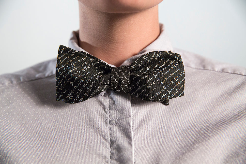 Chalkboard Math Proofs Bow Tie - OoOtie Bowties - One-of-a-Kind Creative Bow Ties 