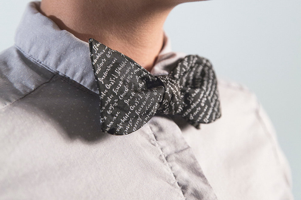 Chalkboard Math Proofs Bow Tie - OoOtie Bowties - One-of-a-Kind Creative Bow Ties 