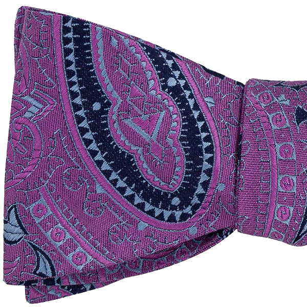 Royal Purple Paisley Bow Tie - OoOtie Bowties - One-of-a-Kind Creative Bow Ties 
