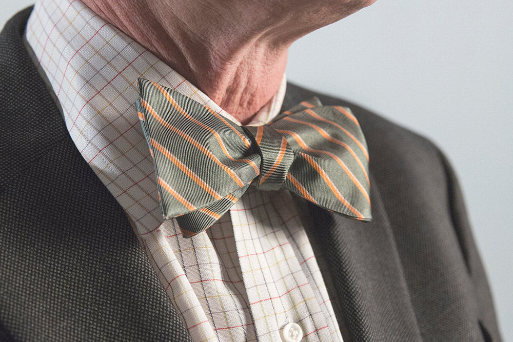 2017 Pantone Stripes Bow Tie - OoOtie Bowties - One-of-a-Kind Creative Bow Ties 