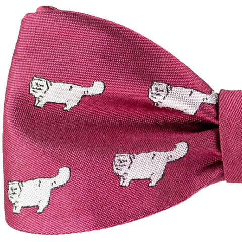 Persian Cat Bow Tie-Red - OoOtie Bowties - One-of-a-Kind Creative Bow Ties 