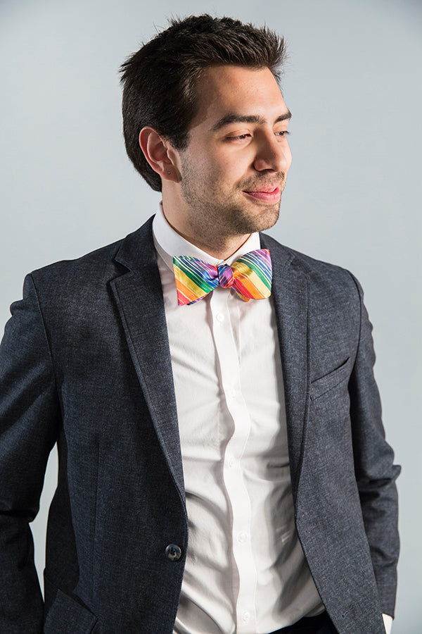 Pride Flag Bow Tie - OoOtie Bowties - One-of-a-Kind Creative Bow Ties 