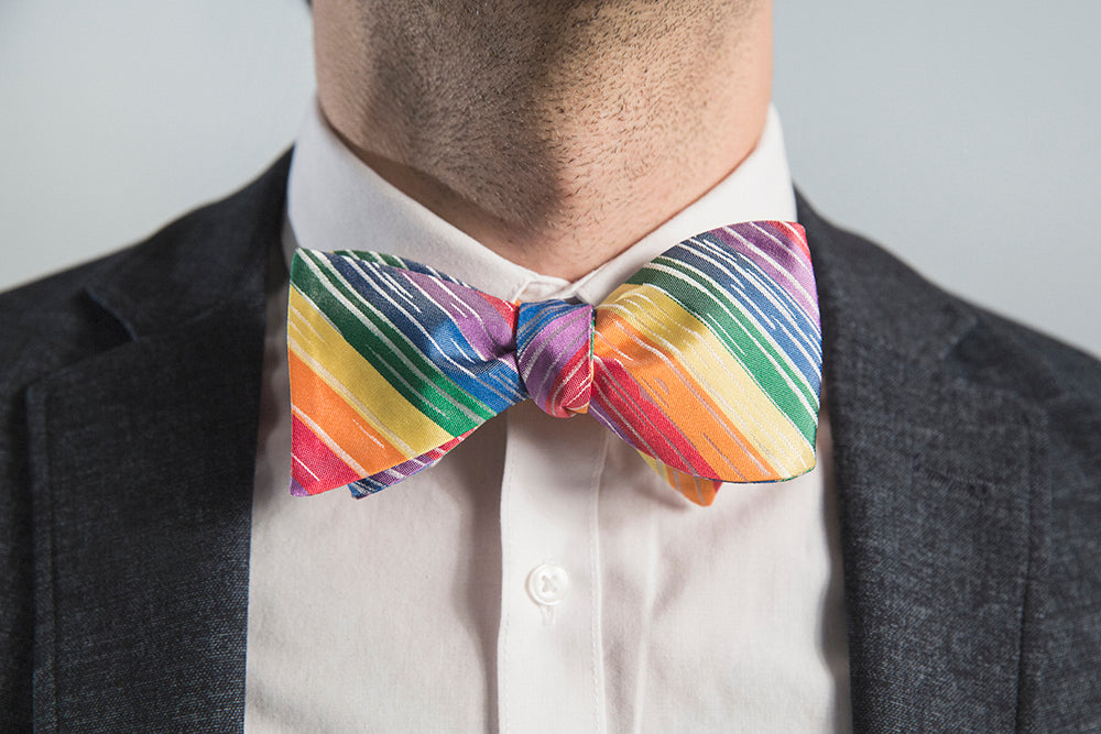 Pride Flag Bow Tie - OoOtie Bowties - One-of-a-Kind Creative Bow Ties 