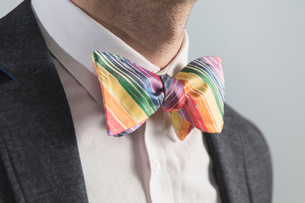 Pride Flag Bow Tie - OoOtie Bowties - One-of-a-Kind Creative Bow Ties 
