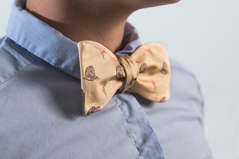 Sugar Bear and Ice Cream Bow Tie - OoOtie Bowties - One-of-a-Kind Creative Bow Ties 